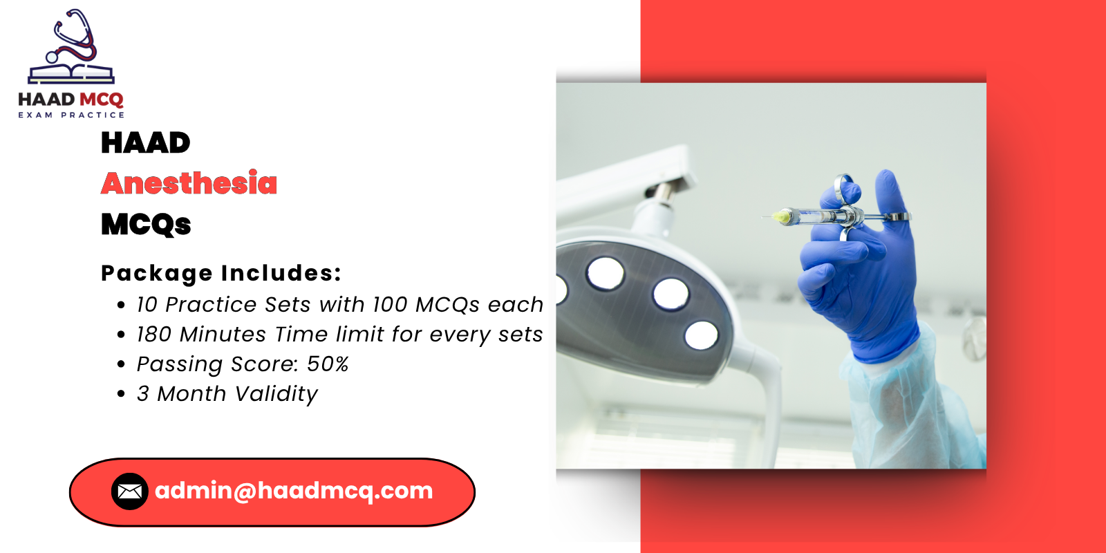 HAAD Anesthesia MCQs