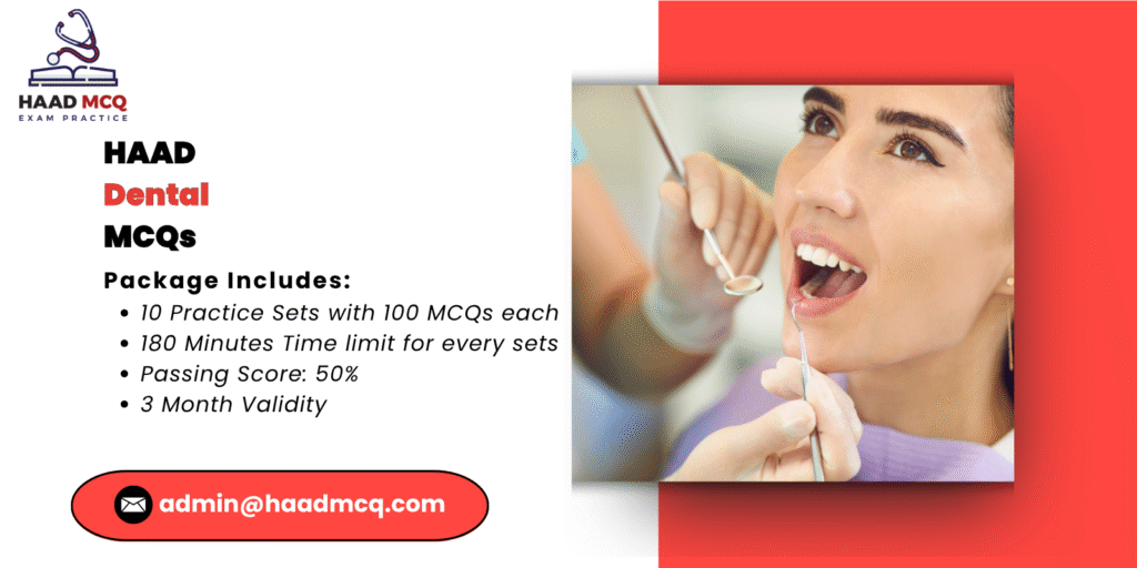 HAAD dental MCQs