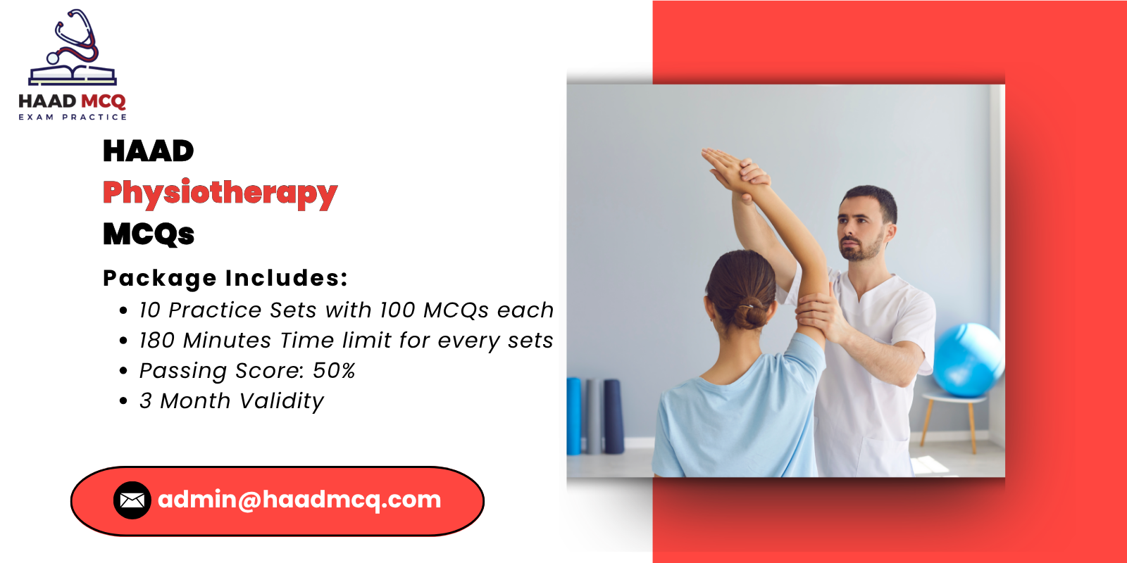 HAAD physiotherapy MCQs