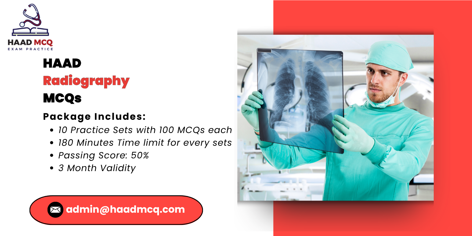 HAAD radiography MCQs