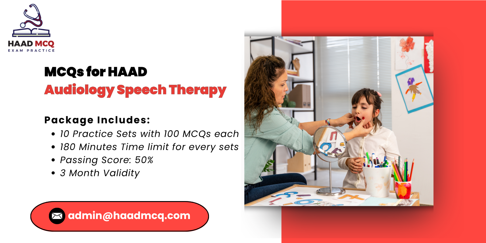 MCQs for HAAD audiology