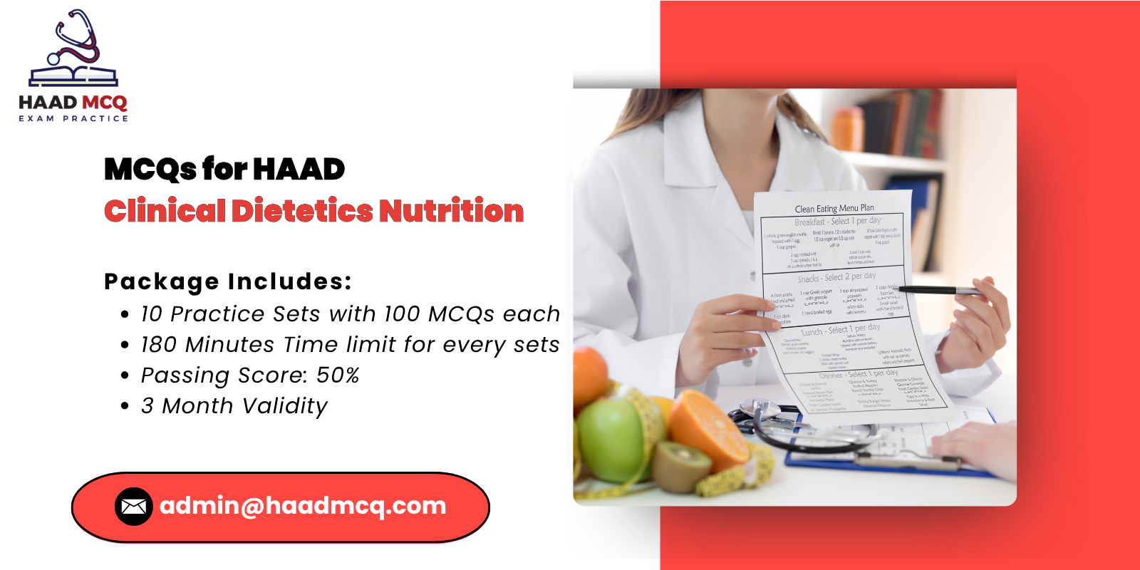 MCQs for HAAD clinical dietetics