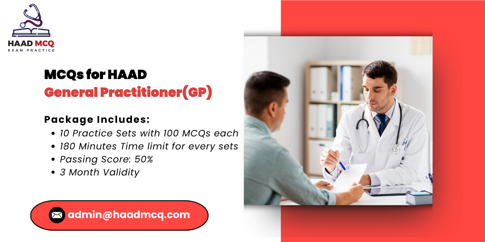 MCQs for HAAD general practitioner gp