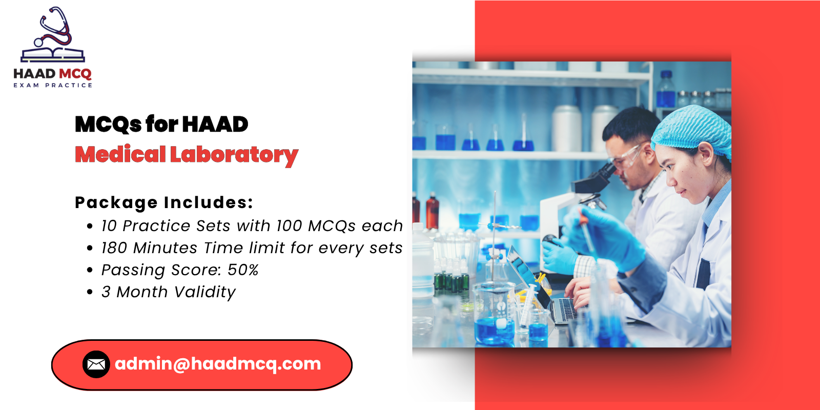 MCQs for HAAD medical laboratory