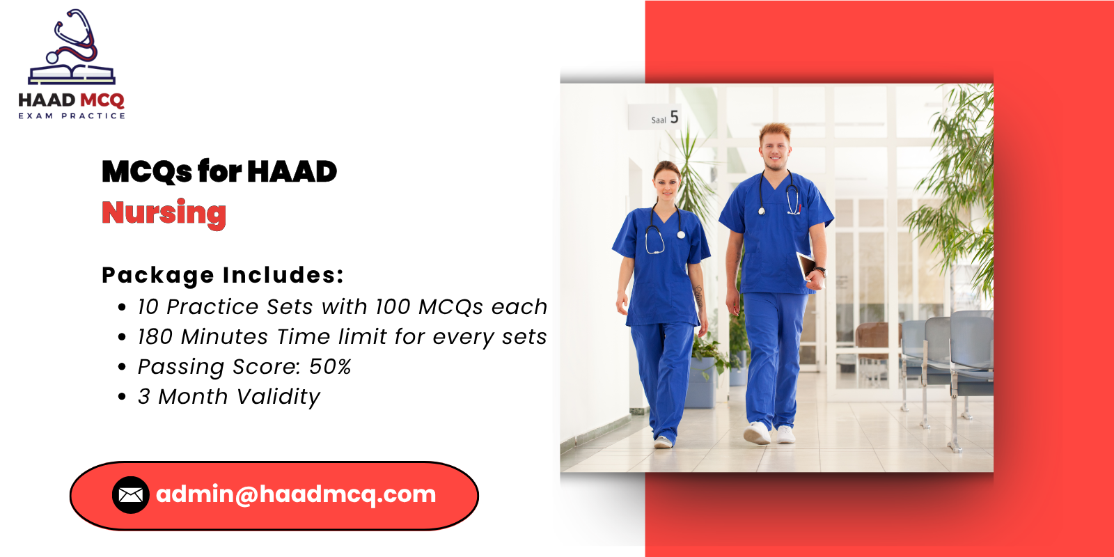 MCQs for HAAD nursing