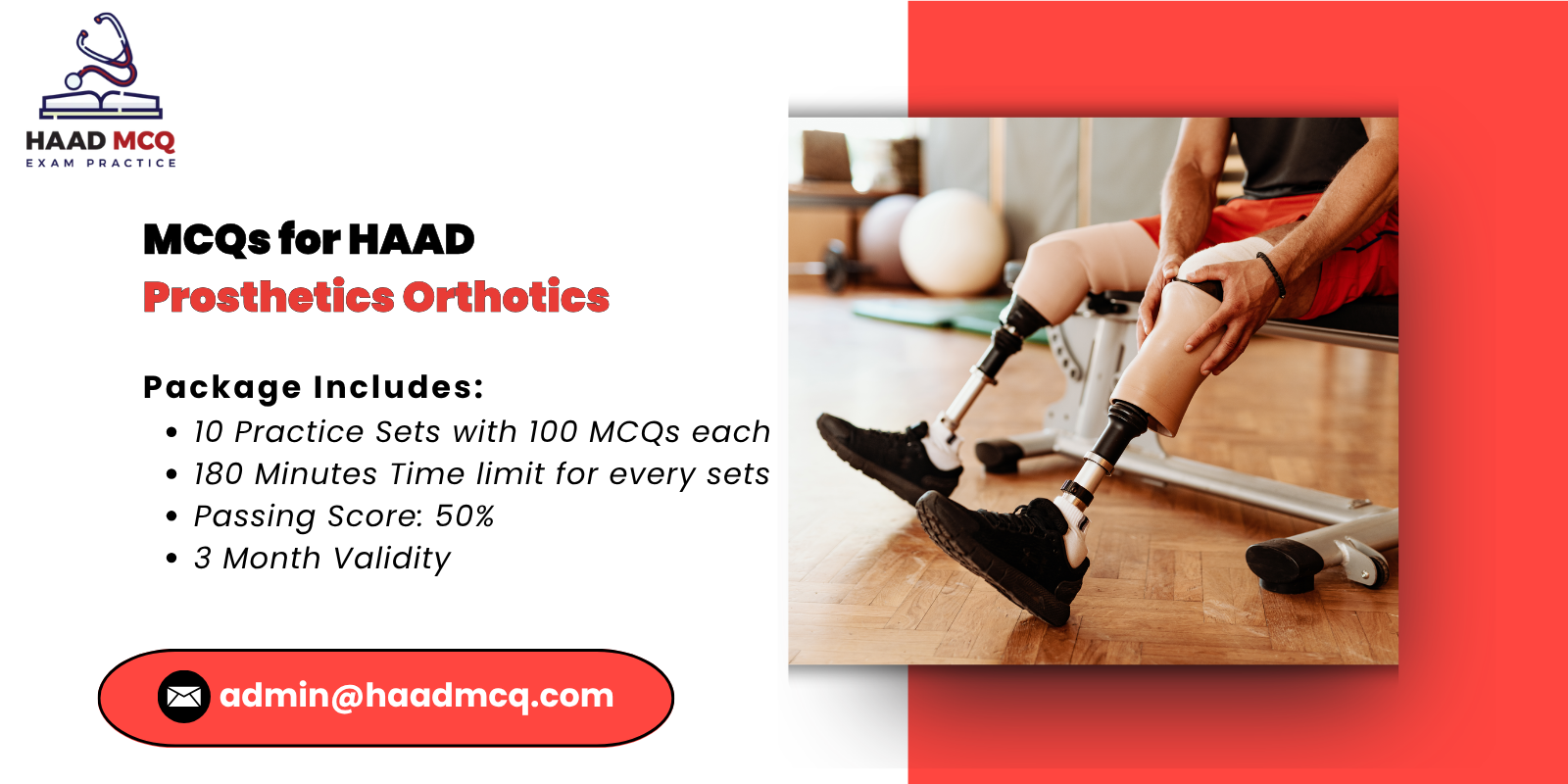 MCQs for HAAD prosthetics orthotics