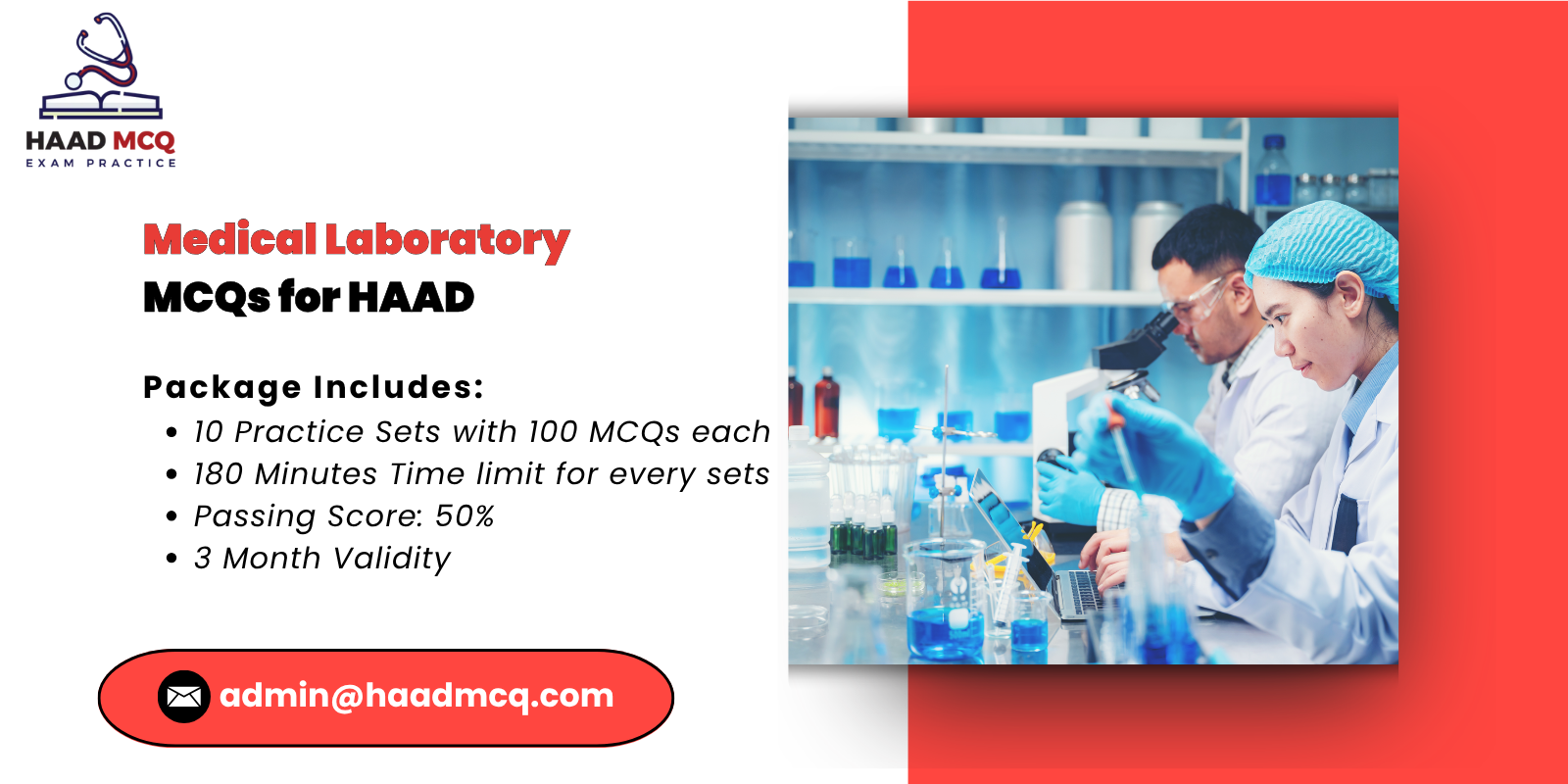 medical laboratory MCQs for HAAD