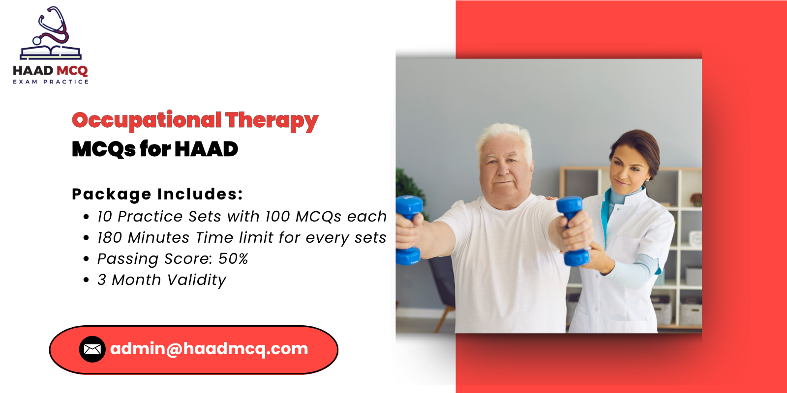 occupational therapy MCQs for HAAD