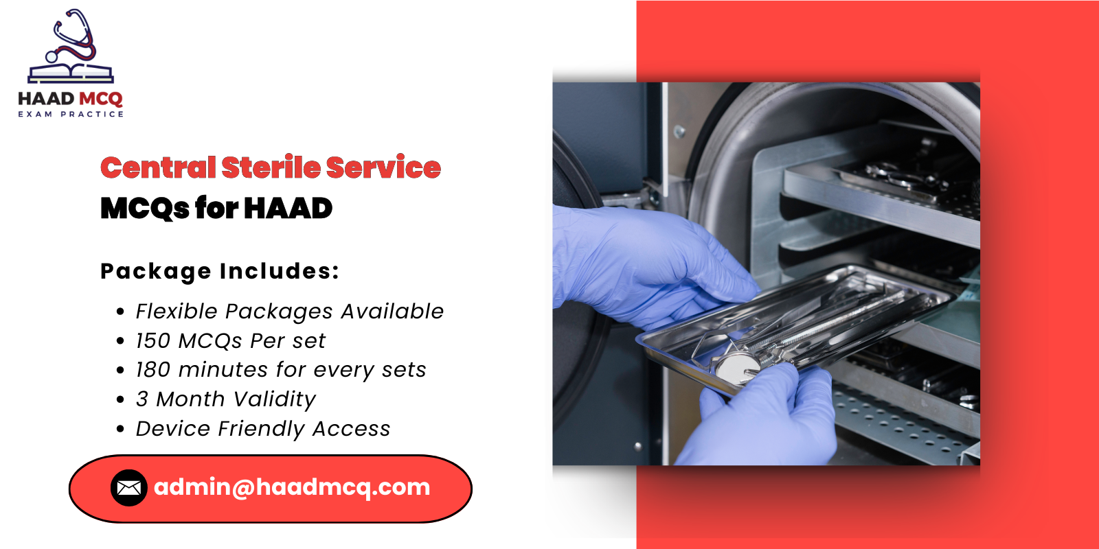 Central Sterile Service MCQs for HAAD