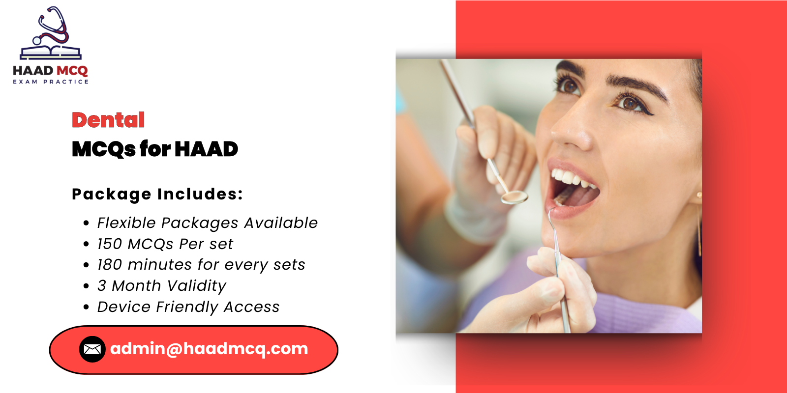 Dental MCQs for HAAD