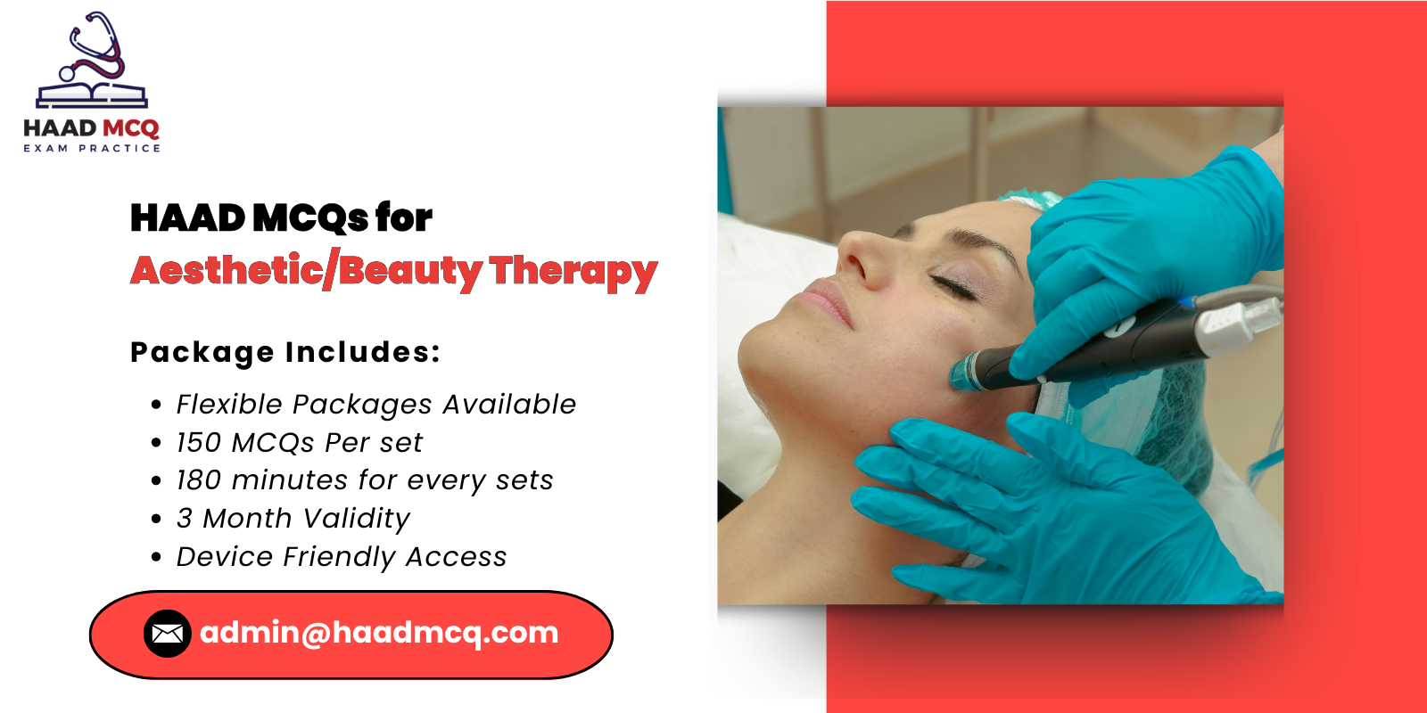 HAAD MCQs for Aesthetic/Beauty Therapy