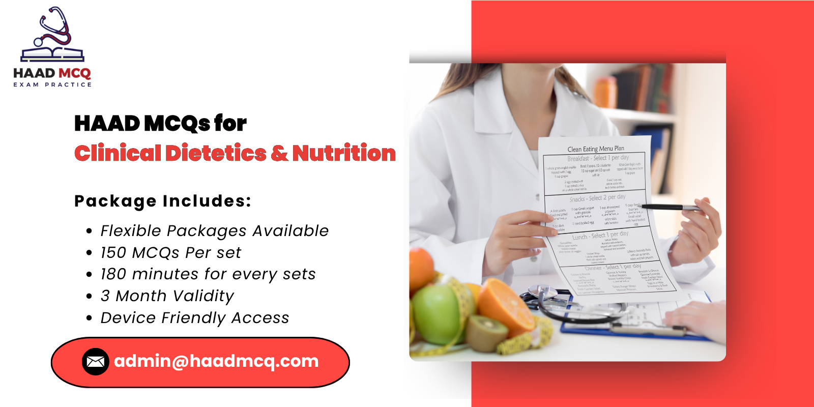 HAAD MCQs for Clinical Dietetics Nutrition