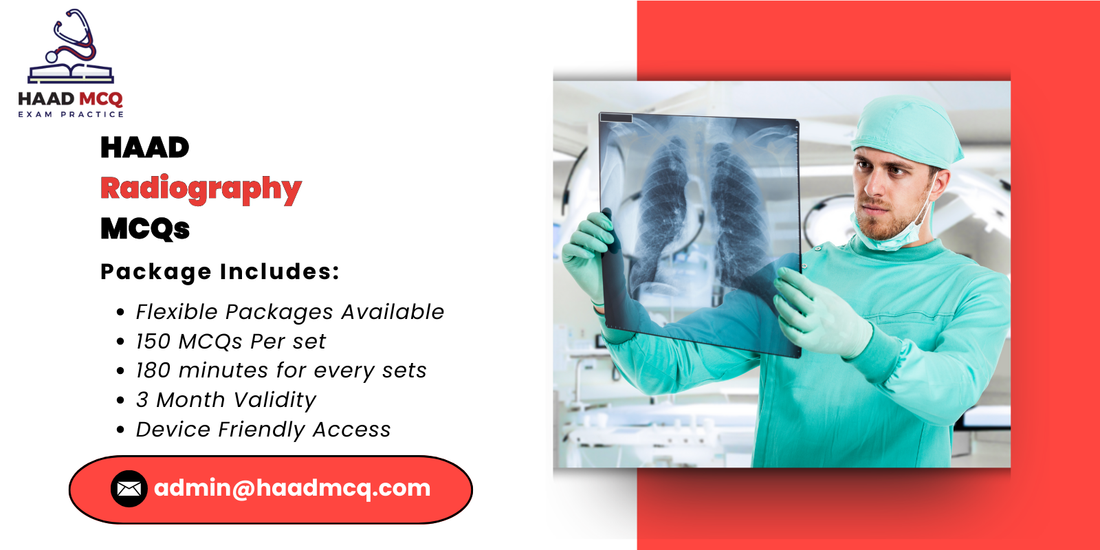HAAD Radiography MCQs