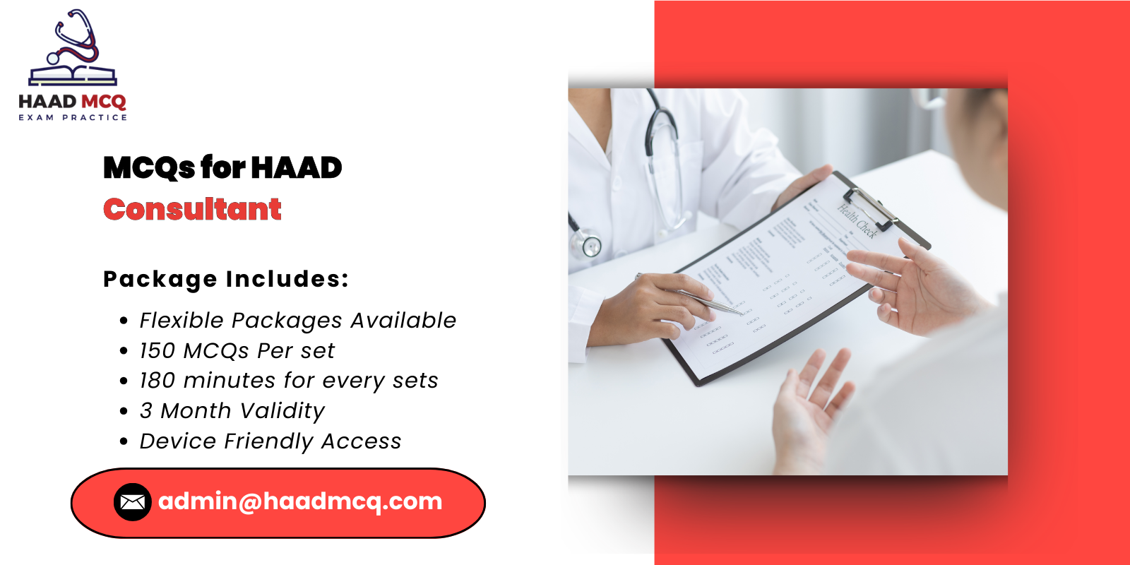 MCQs for HAAD Consultant