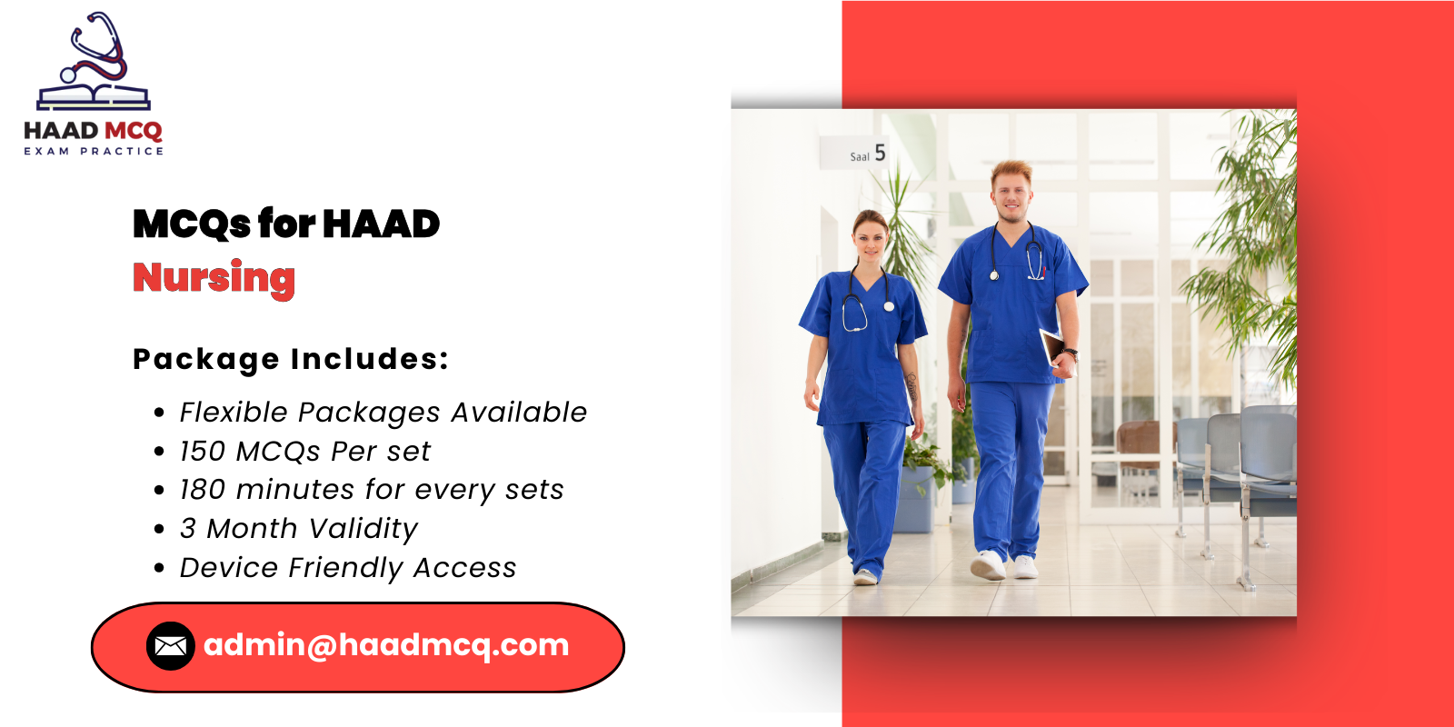 MCQs for HAAD Nursing