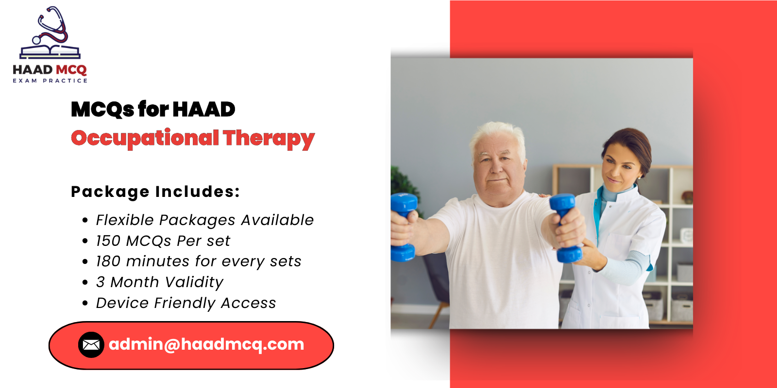 MCQs for HAAD Occupational Therapy