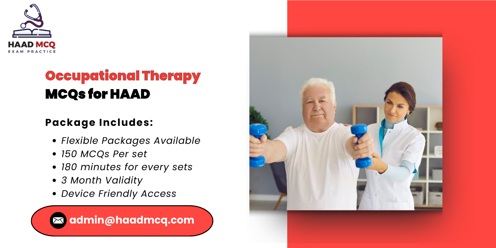 Occupational Therapy MCQs for HAAD