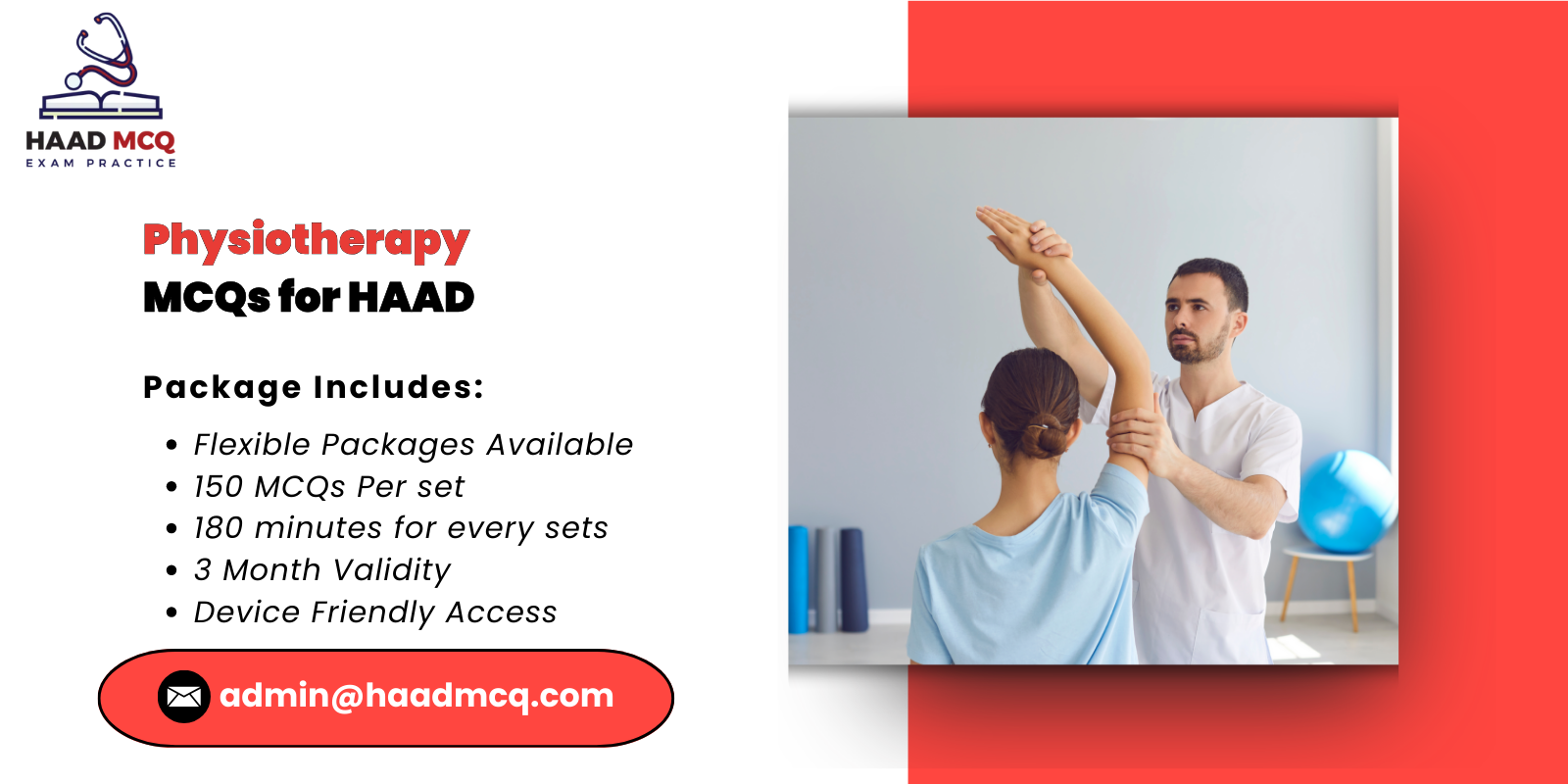 Physiotherapy MCQs for HAAD