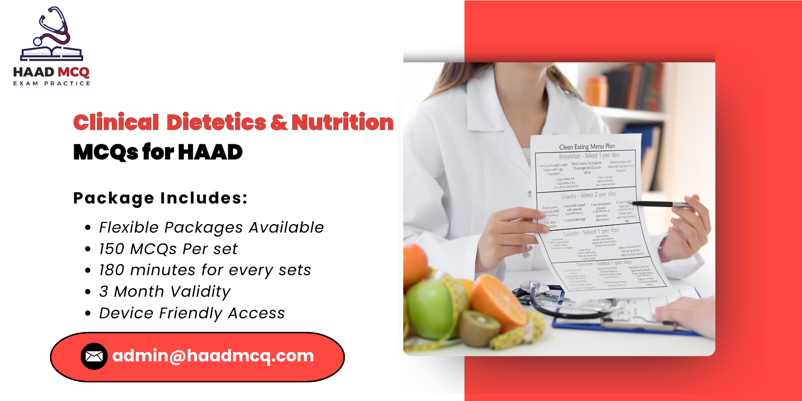 Clinical Dietetics & Nutrition MCQs for HAAD